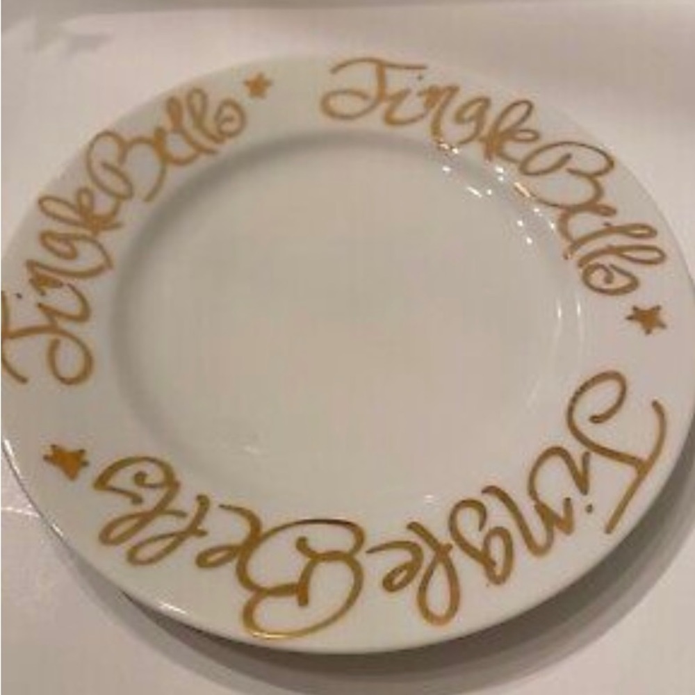 6 Rosanna Christmas Salad Dessert Plates